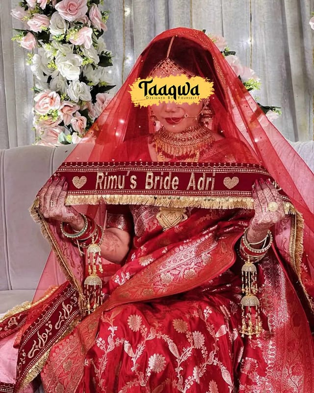 Meroon Customised Bridal Dupatta - M-01_img_0