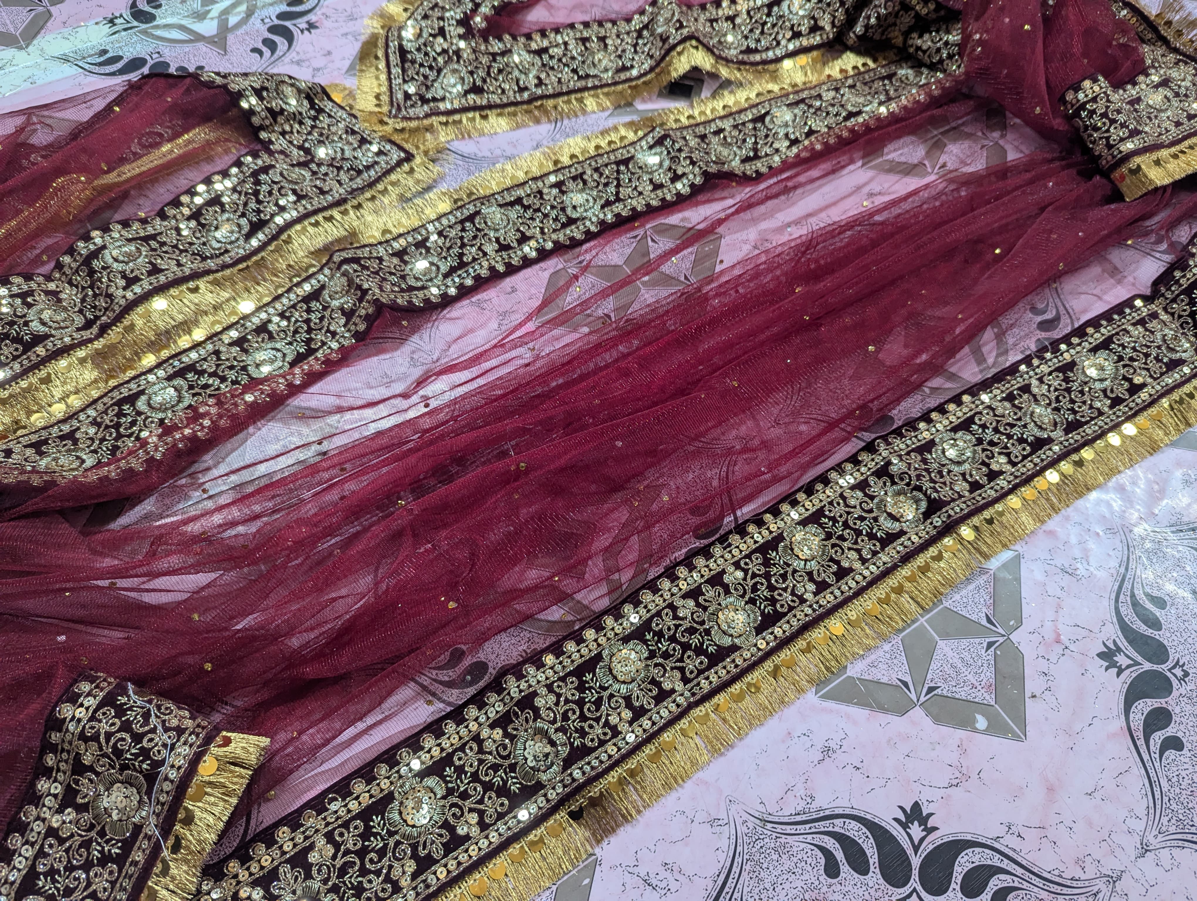 Semi Bridal Dupatta - SB-02