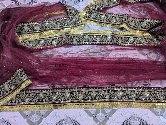 Semi Bridal Dupatta - SB-02_img_1