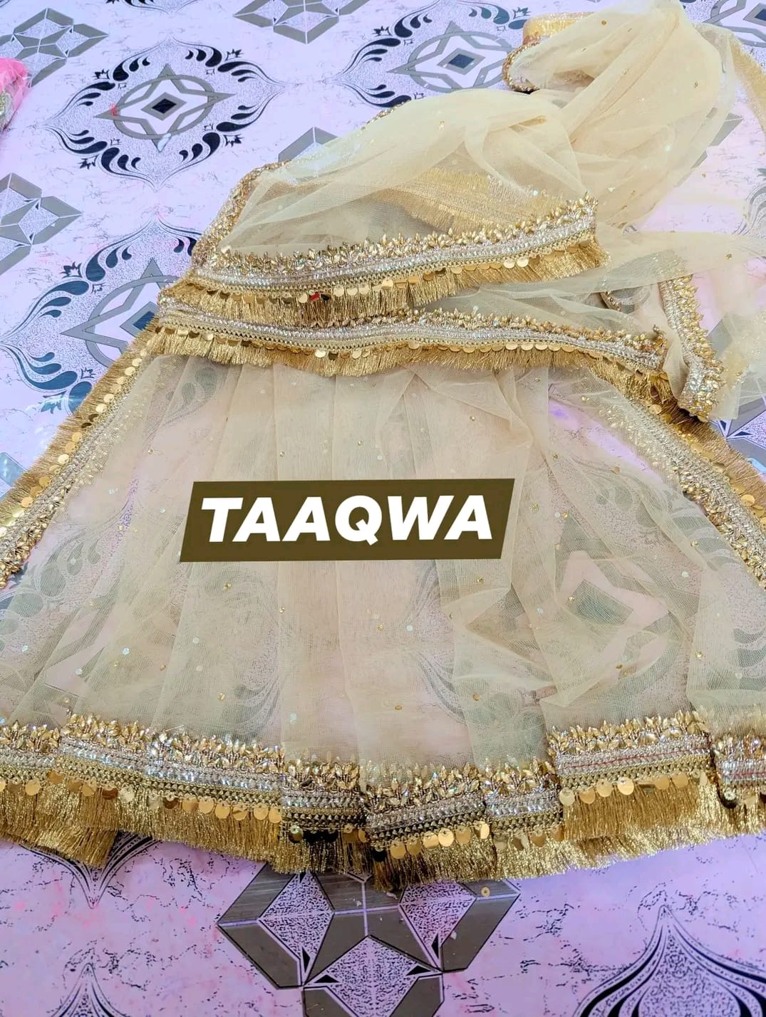 Semi Bridal Dupatta - SB-03