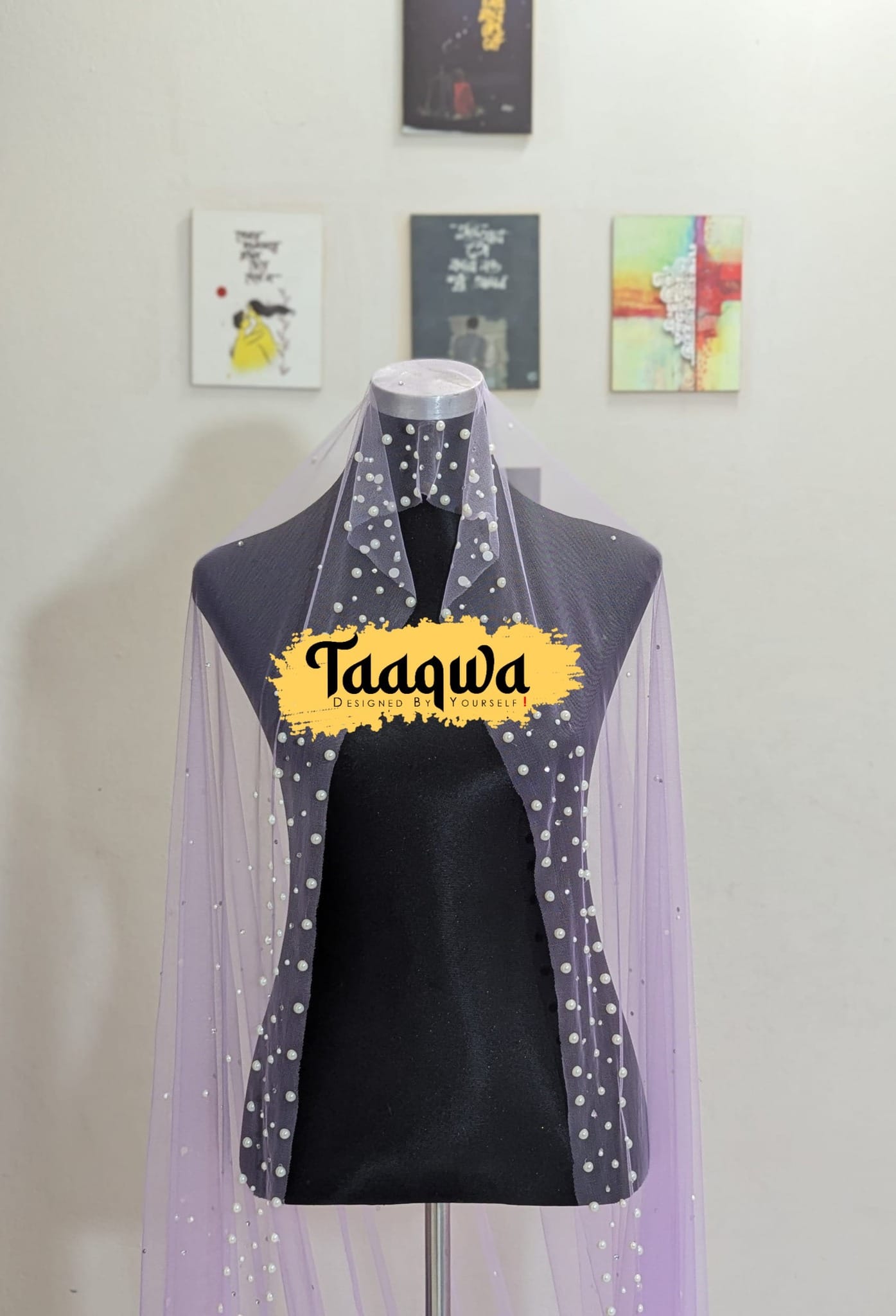 Exclusive Long Pearl Veil