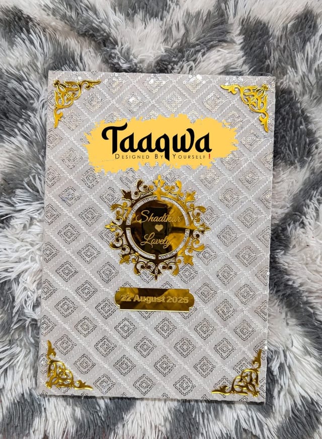 White Nikkah Book With Pen_img_0