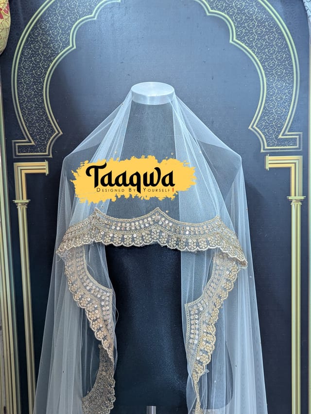 Semi Bridal Cutout Dupatta- SB-04_img_0