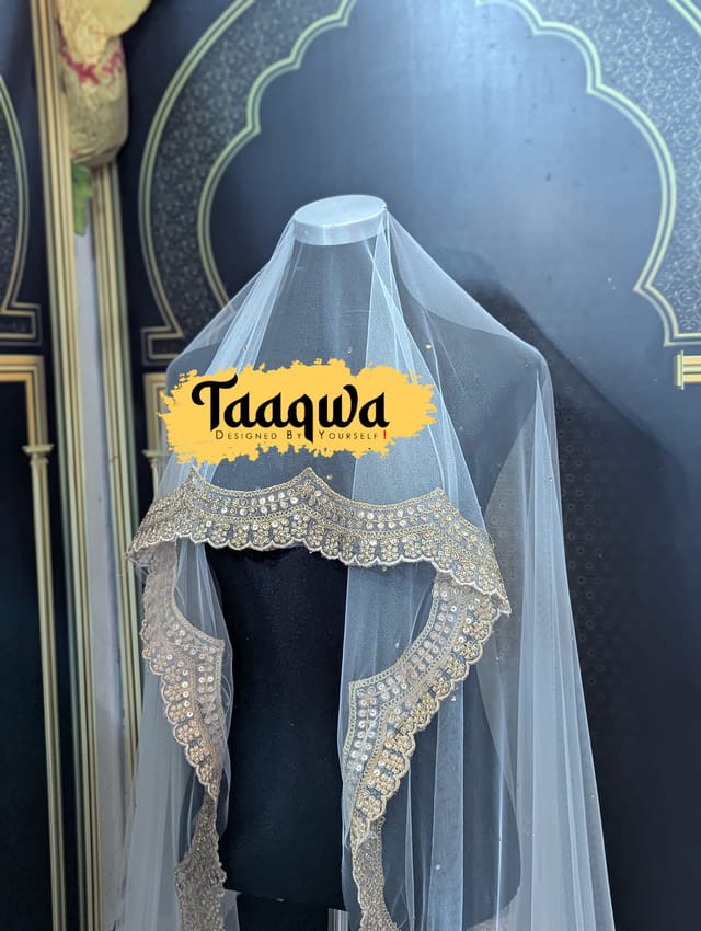 Semi Bridal Cutout Dupatta- SB-04_img_1