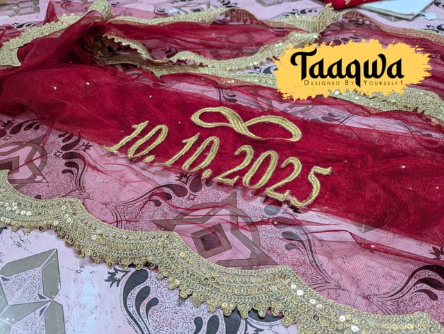 Cord Cut Customised Bridal Dupatta_img_2