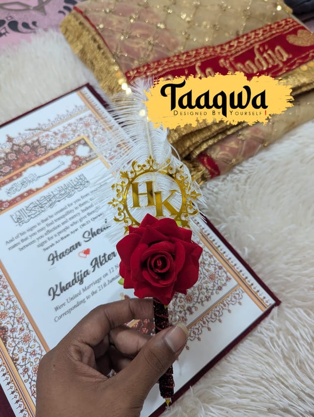 Meroon Nikkah Book With Pen_img_1